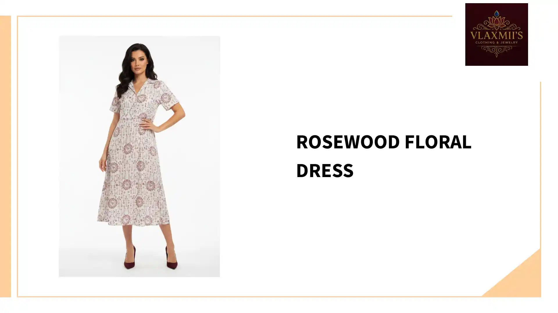 Rosewood Floral Dress by@Outfy