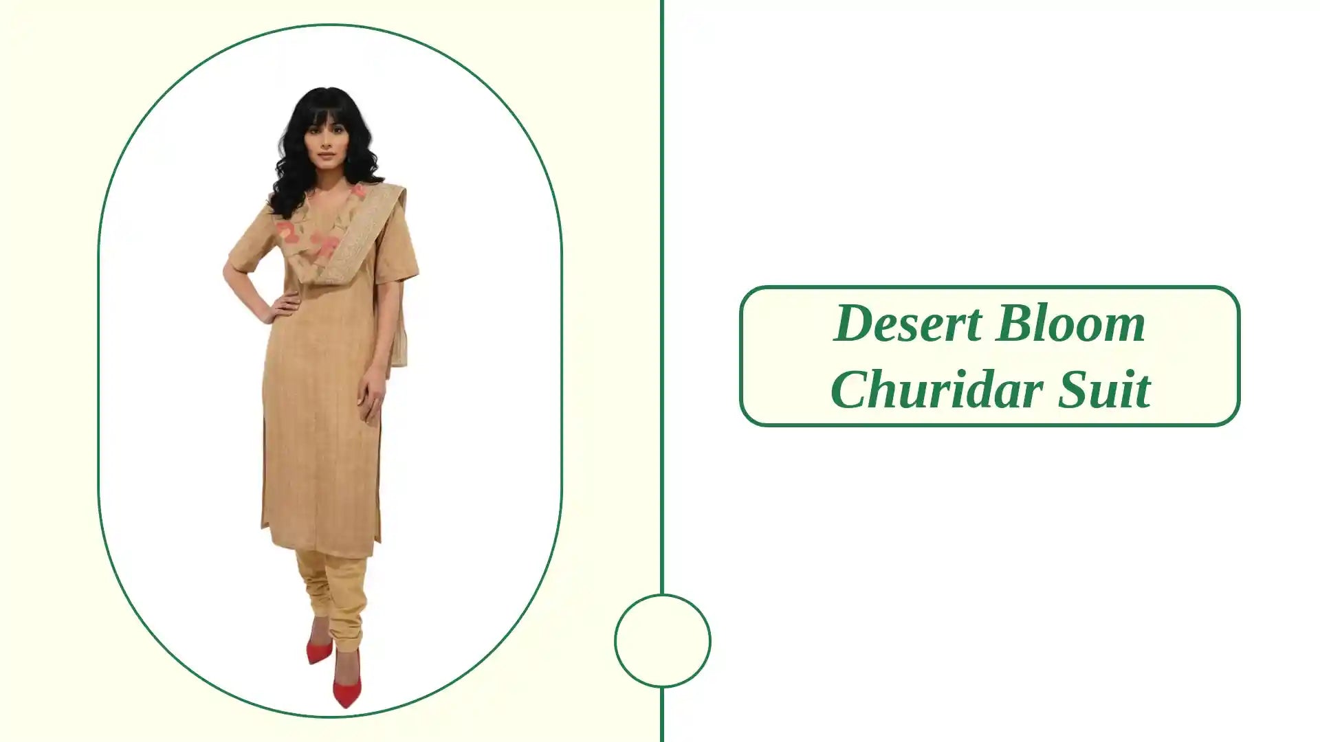 Desert Bloom Churidar Suit by@Outfy