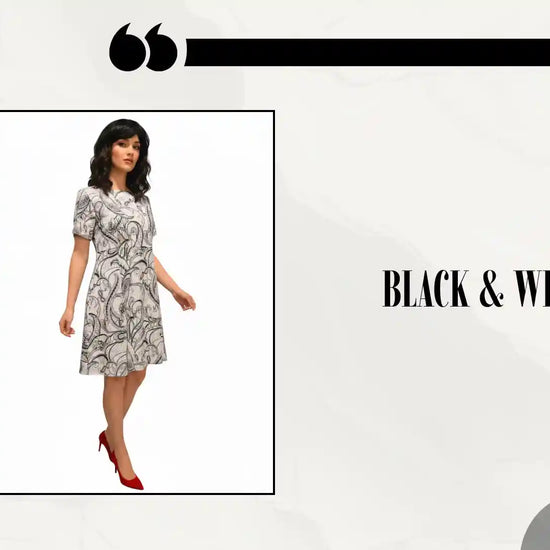 Black &amp; White Dress by@Outfy
