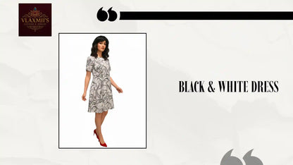Black &amp; White Dress by@Outfy