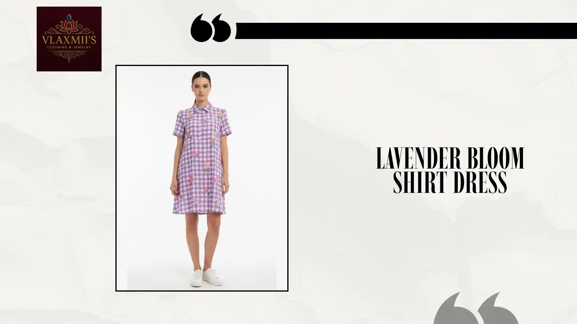 Lavender Bloom Shirt Dress by@Outfy