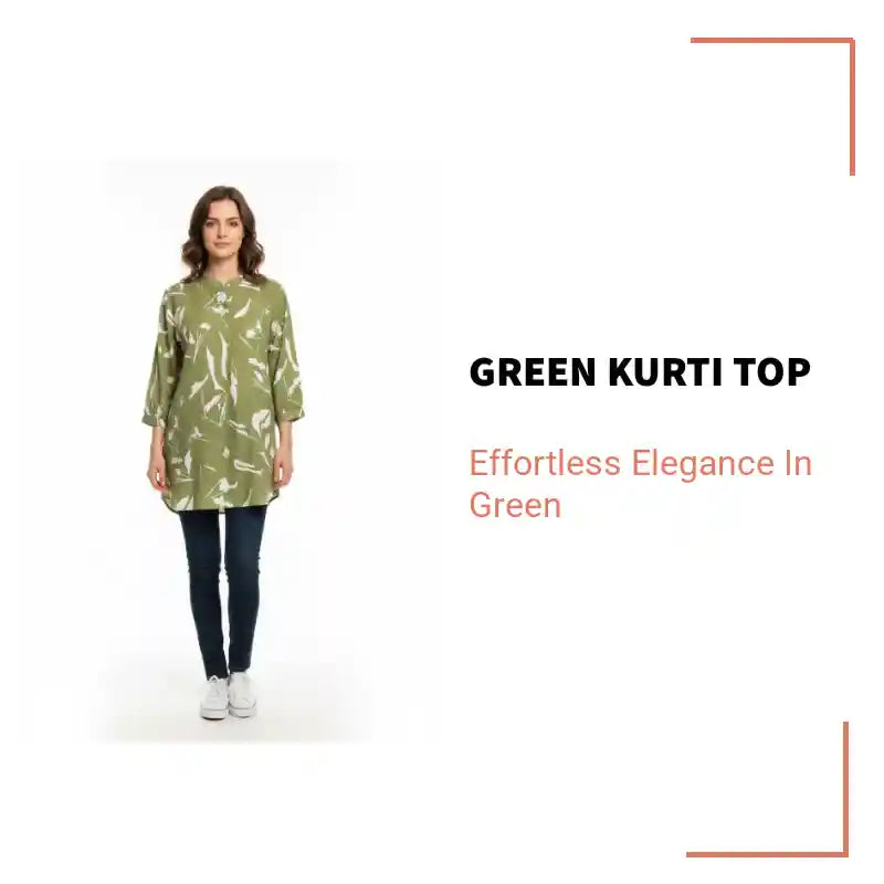 Green Kurti Top by@Outfy