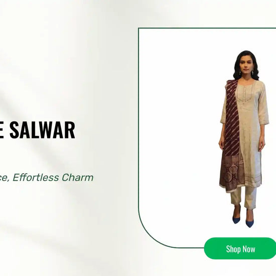 Off-White Salwar Kameez by@Outfy