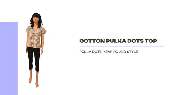 Cotton Pulka Dots Top by@Outfy