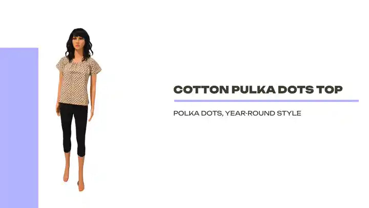 Cotton Pulka Dots Top by@Outfy