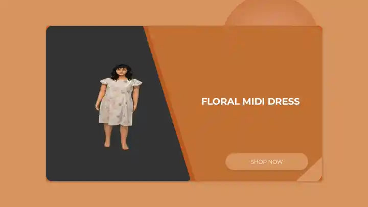 Floral Midi Dress by@Outfy