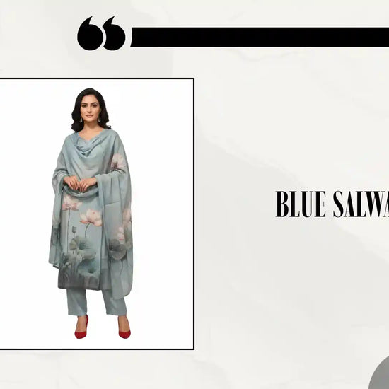 Blue Salwar Palazzo by@Outfy