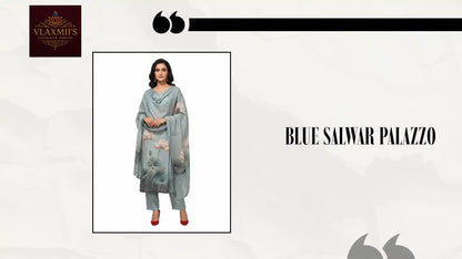 Blue Salwar Palazzo by@Outfy