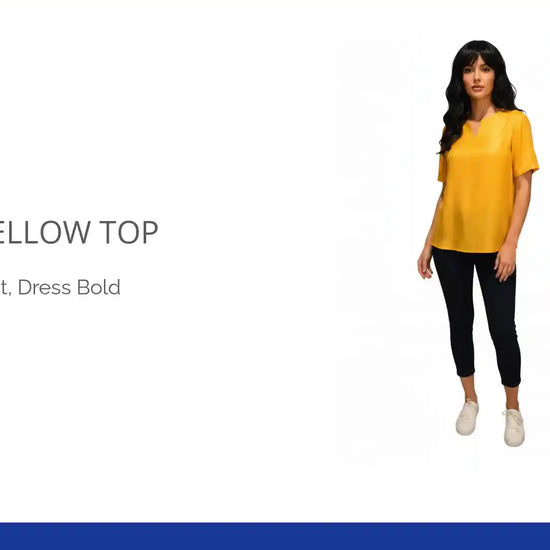 Bright Yellow Top by@Outfy