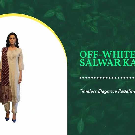 Off-White Salwar Kameez by@Outfy