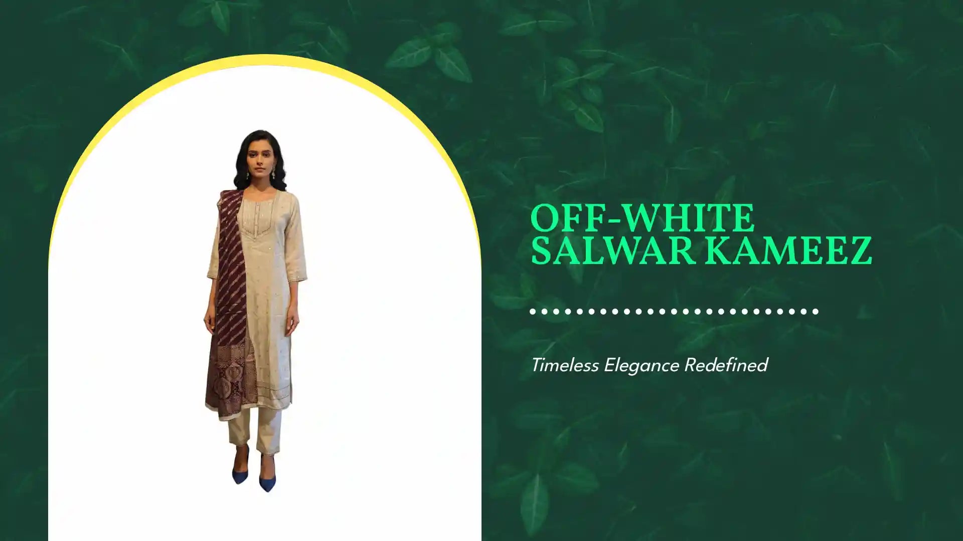 Off-White Salwar Kameez by@Outfy