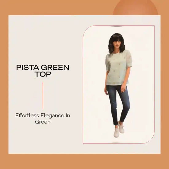 Pista Green Top by@Outfy
