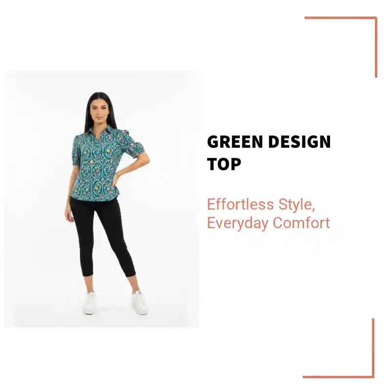 Green Design Top by@Outfy