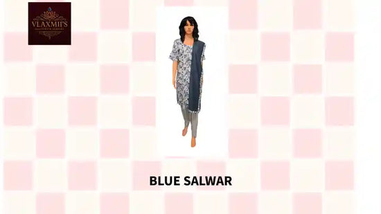 Blue Salwar by@Outfy