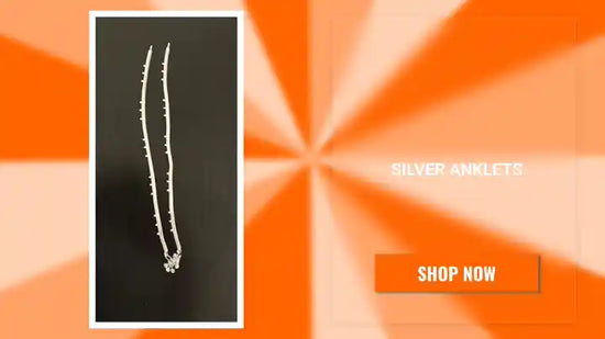 Silver Anklets by@Outfy