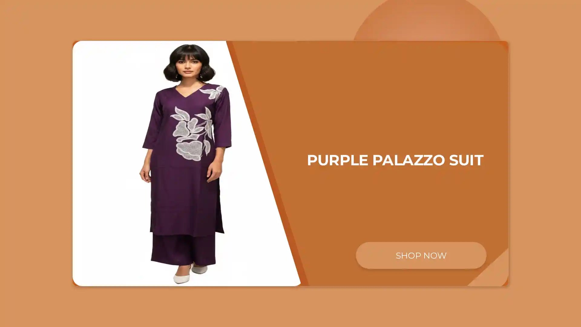 Purple Palazzo Suit by@Outfy