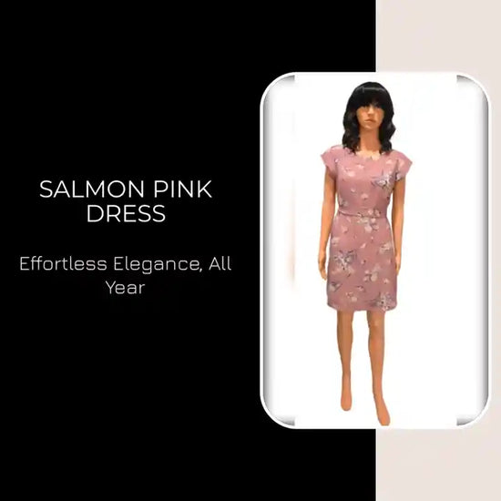 Salmon Pink Dress by@Outfy