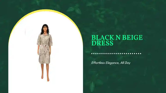 Black n Beige Dress by@Outfy