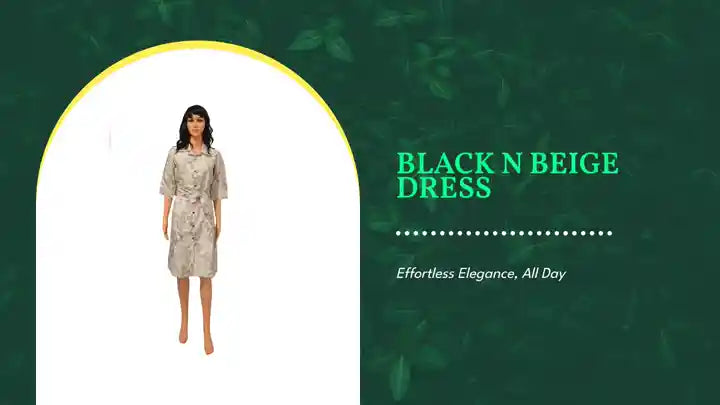 Black n Beige Dress by@Outfy