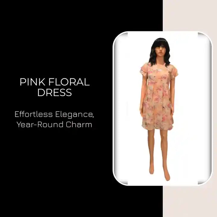 Pink Floral Dress by@Outfy