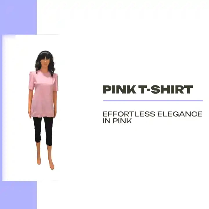 Pink T-shirt by@Outfy